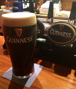 Guinness on draught